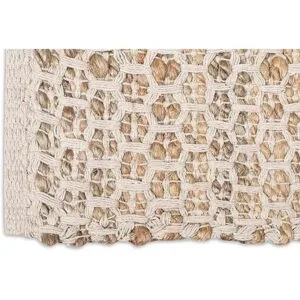 Alfombra de algodón de yute de 2 x 3 pies natural tejida_2