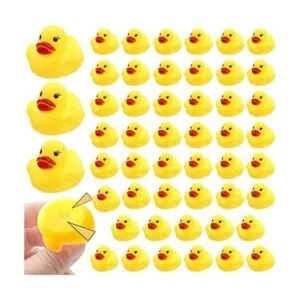 50 piezas de juguete para niños con sonido de pato de goma_1
