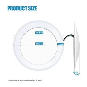 ECOELER Paquete de 10 luces LED regulables de disco de 6