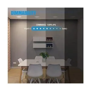 ECOELER Paquete de 10 luces LED regulables de disco de 6