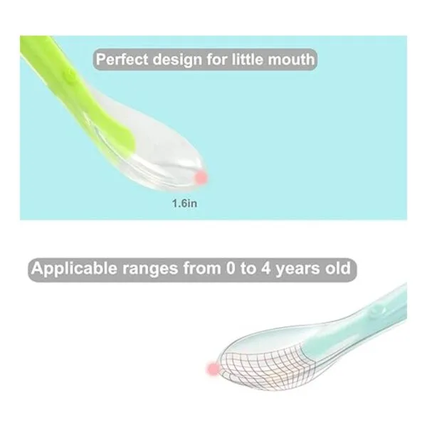 PandaEar Cucharas suaves de silicona para bebés