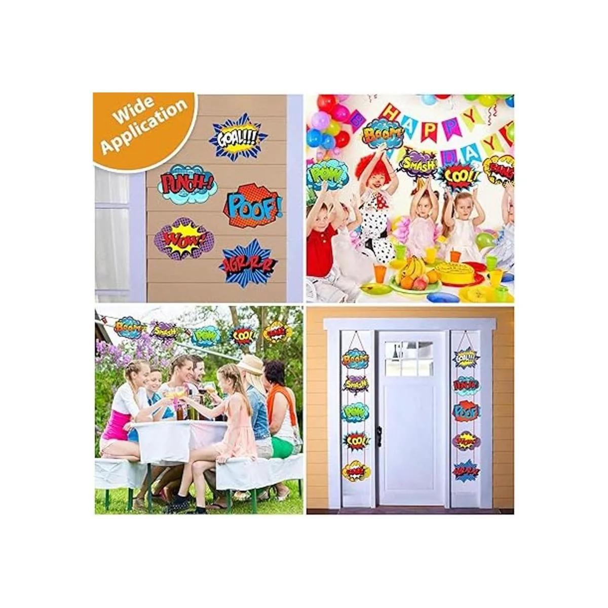 Letrero de acción de héroe grande recortes suministros_4