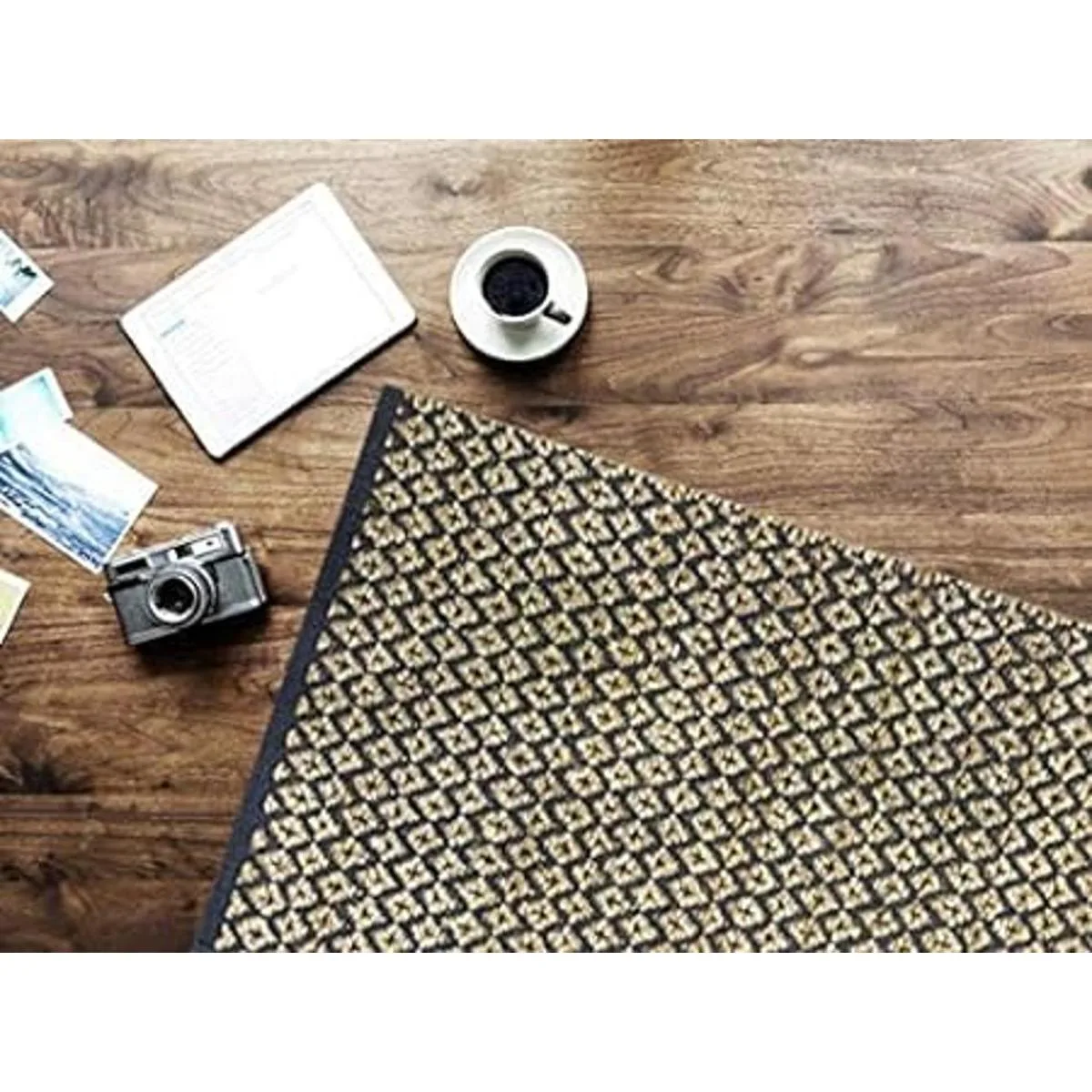 Alfombra de algodón de yute de diamantes de 2 x 3 pies_2