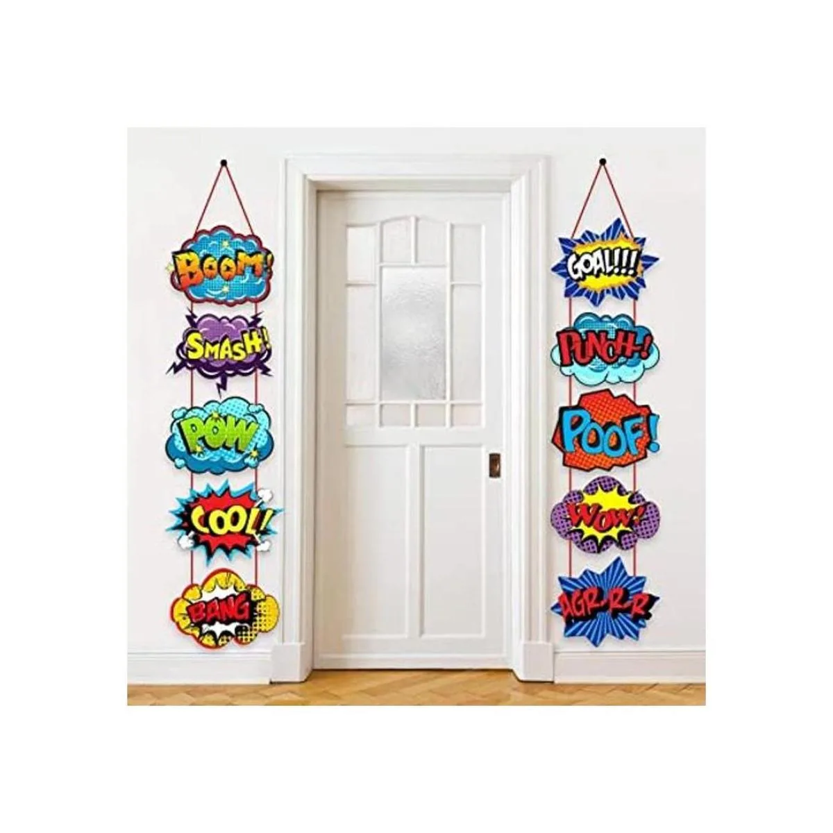 Letrero de acción de héroe grande recortes suministros_1