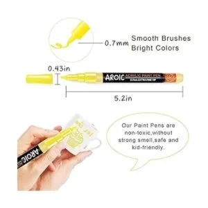 AROIC Paquete de 36 marcadores de pintura acrílica