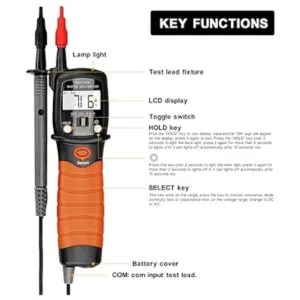 Multímetro digital para bolígrafo AC DC 600 V medidor de_5
