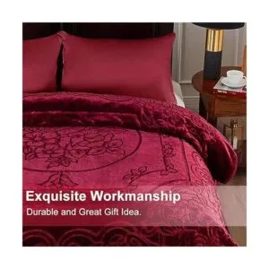 JML Manta de vellón tamaño King manta de visón coreano