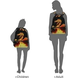 Mochila escolar Dragon Fire para niños niñas