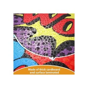 Letrero de acción de héroe grande recortes suministros_5