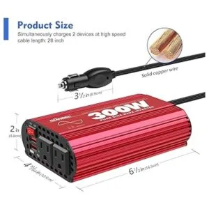 Inversor de corriente de onda sinusoidal pura de 300_6