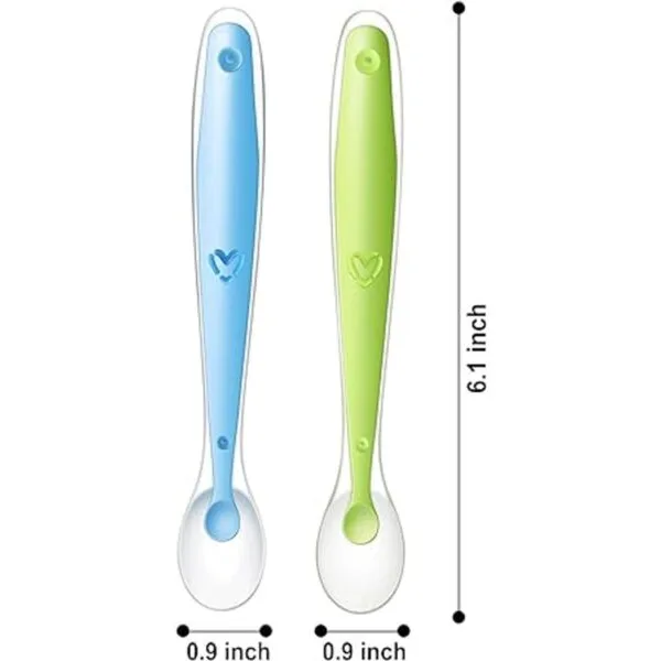 PandaEar Cucharas suaves de silicona para bebés