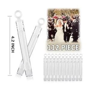 Paquete de 112 mini varita de burbujas de boda estilo_2