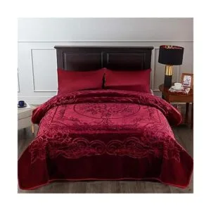 JML Manta de vellón tamaño King manta de visón coreano