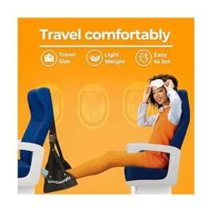 Hamaca para pies de avión viaja cómodamente reposapiés_2