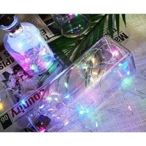 Paquete de 8 luces para botella de vino con energía solar