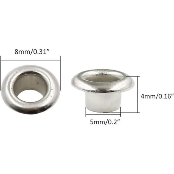 Mecion Ojales de aluminio con arandela 500 unidades_3