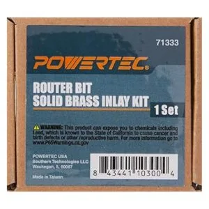 POWERTEC Kit de incrustaciones de latón macizo 71333_4