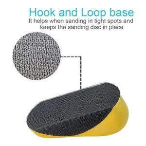 Mjump Bloque de lijado de mano de ratón de 5 pulgadas con_4