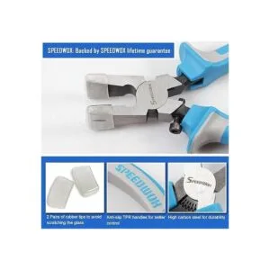 SPEEDWOX Alicates de vidrio con puntas de goma para cortar