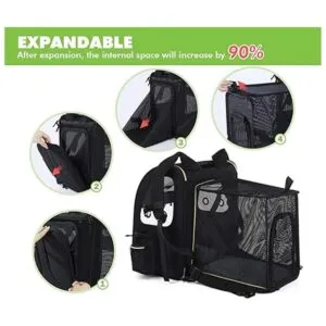 Pecute Mochila de transporte para mascotas mochila de_2