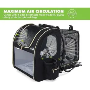 Pecute Mochila de transporte para mascotas mochila de_3