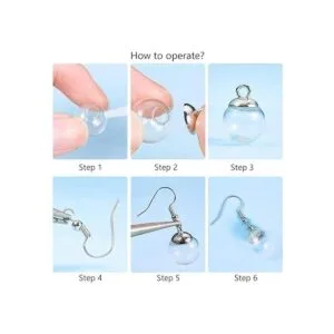 SUNNYCLUE 1 caja de 40 piezas de 0.551 in mini botella de