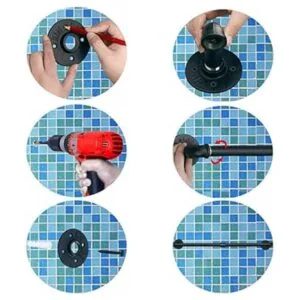 TLBTEK Perchero de tubería industrial barra de toalla de