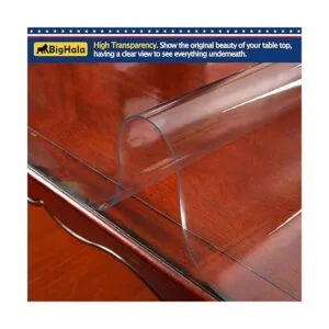 BigHala Protector de mesa de madera para muebles manteles_3
