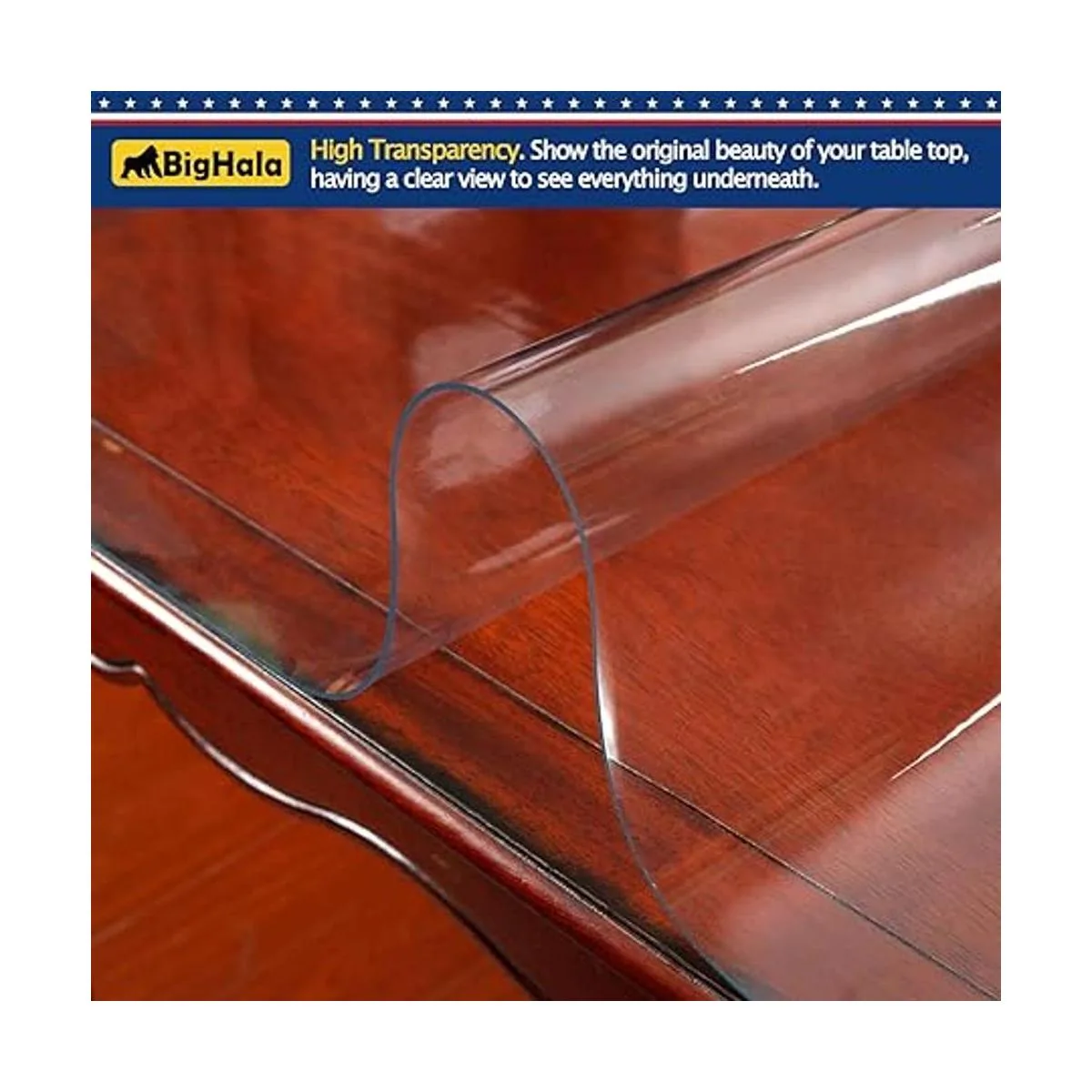 BigHala Protector de mesa de madera para muebles manteles_3
