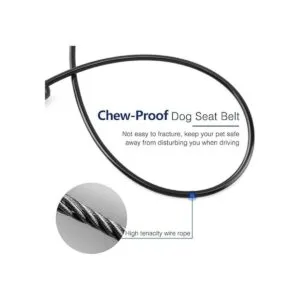 Pawaboo Cinturón de seguridad para perro resistente a los