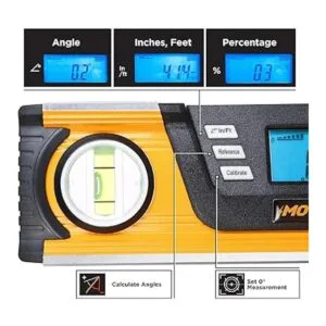 MOTORHEAD Nivel digital inteligente de 10 pulgadas de 0 a