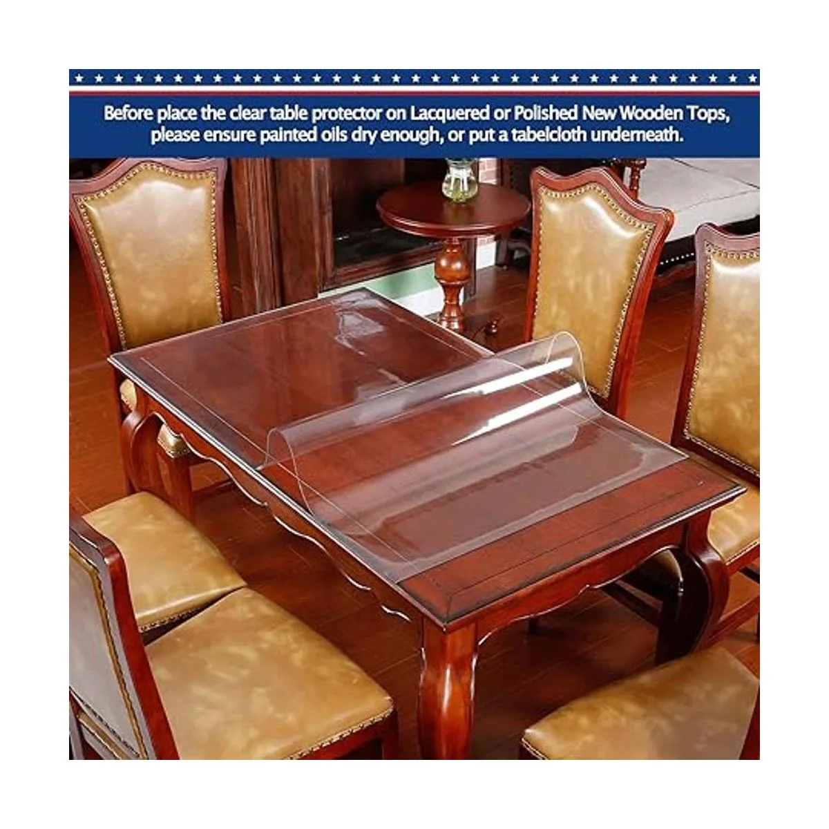 BigHala Protector de mesa de madera para muebles manteles_2