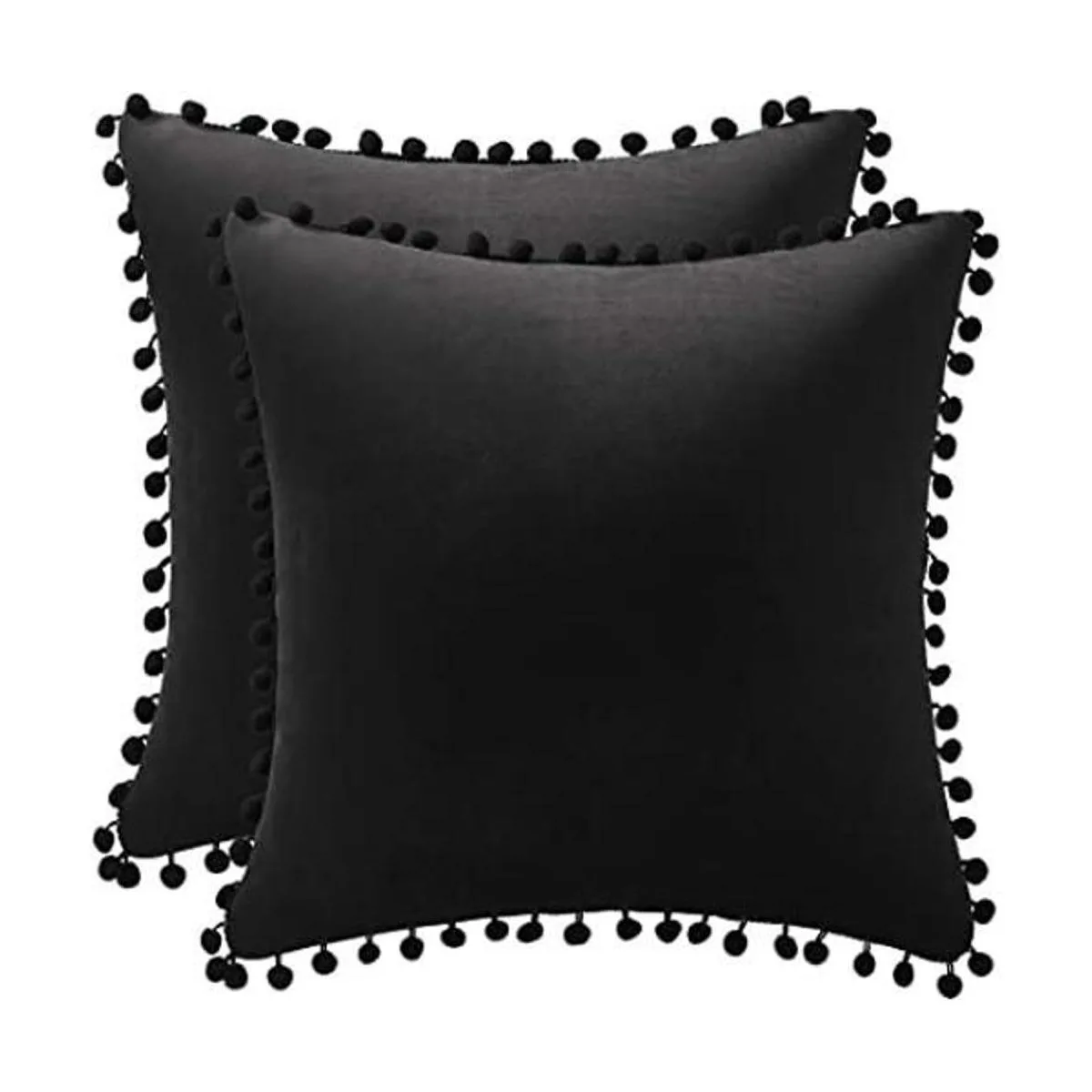 Dezene 2 fundas para cojín decorativo de terciopelo con