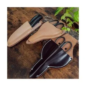 Hanafubuki Funda de piel para tijeras Bonsai fabricada_5