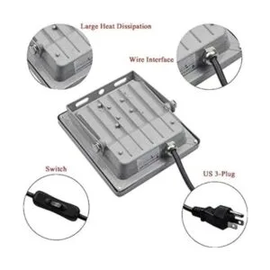 Lysed Luz negra de 10 W luz de inundación LED UV de alta