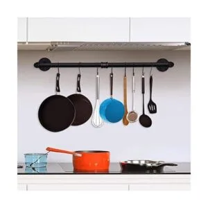 TLBTEK Perchero de tubería industrial barra de toalla de