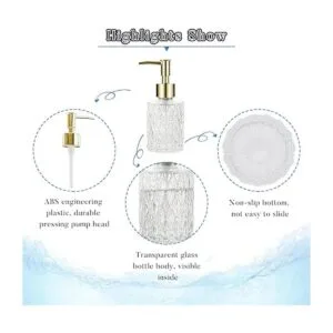 Retyion Dispensador de jabón multiusos fácil de limpiar_3