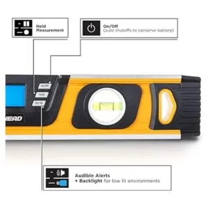 MOTORHEAD Nivel digital inteligente de 16 pulgadas de 0 a