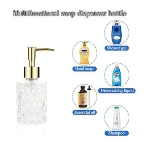 Retyion Dispensador de jabón multiusos fácil de limpiar_4