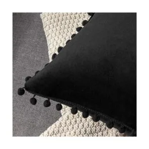 Dezene 2 fundas para cojín decorativo de terciopelo con