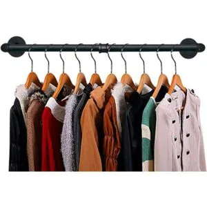 TLBTEK Perchero de tubería industrial barra de toalla de