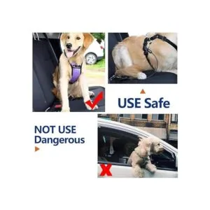 Pawaboo Cinturón de seguridad para perro resistente a los