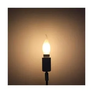 Lxcom Lighting Bombilla LED C35 para candelabro de 4 W