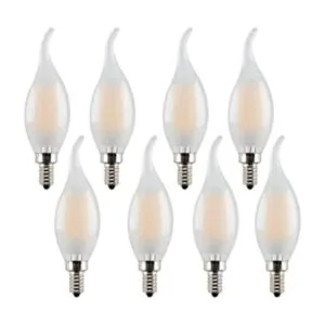 Lxcom Lighting Bombilla LED C35 para candelabro de 4 W