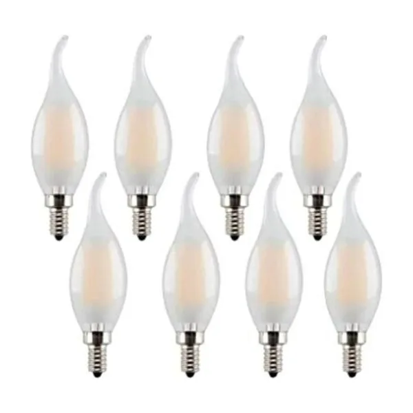 Lxcom Lighting Bombilla LED C35 para candelabro de 4 W