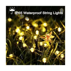 Cortina de luces solares para exteriores 13 pies de largo