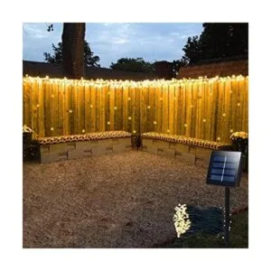 Cortina de luces solares para exteriores 13 pies de largo