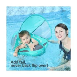 Flotador de natación para bebé no inflable con toldo_5