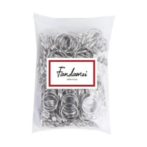 FANDAMEI 200 llaveros divididos a granel para llaveros y