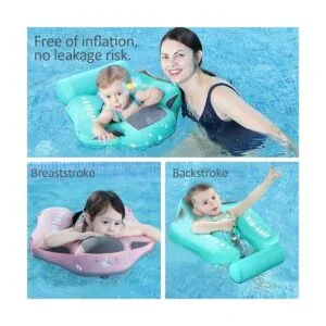 Flotador de natación para bebé no inflable con toldo_4